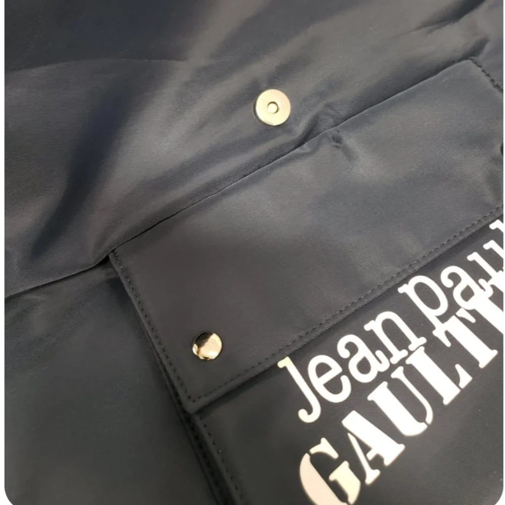 JEAN PAUL GAULTIER 'Weekend' Backpack Bag Navy Polyester Drawstring Travel NEW‎